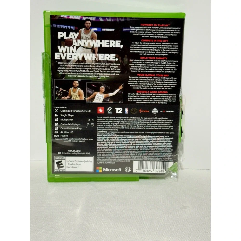 NBA 2K25‎ - Microsoft Xbox Series X In Original Package
